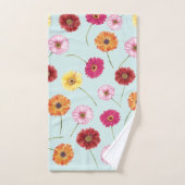 Gerbera,pink,red,orange,yellow bad handdoek (Handdoek)