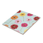 Gerbera,pink,red,orange,yellow  tegeltje (Zijkant)