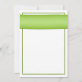 Gerbera rose avec Faire-part de mariage carbone ve (Dos)