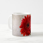 Gerbera rouge - mugs (Devant gauche)