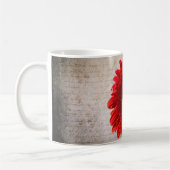Gerbera rouge - mugs (Gauche)