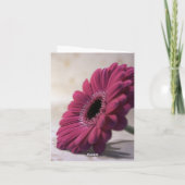 Gerbera Sympathy Merci Note Card 1 (Dos)