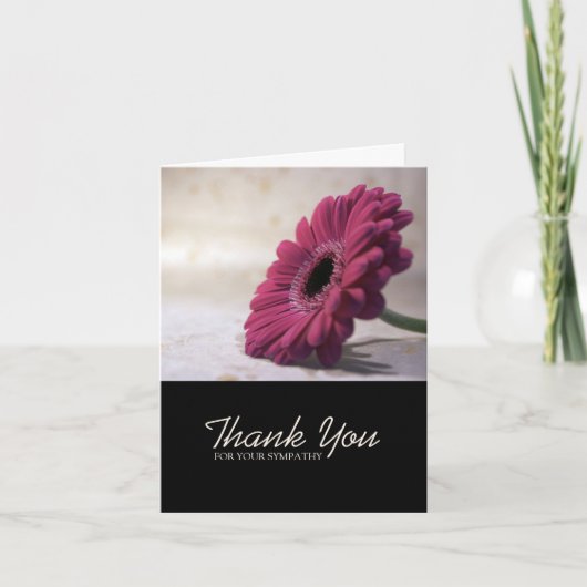 Gerbera Sympathy Merci Note Card 1 (Devant)