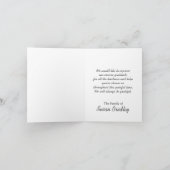 Gerbera Sympathy Merci Note Card 1 (Intérieur)