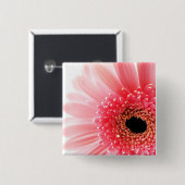 Gerbera Vierkante Button 5,1 Cm (Voorkant /achterkant)