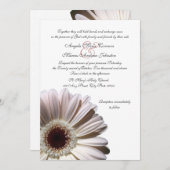 Gerbera Wedding Daisy Kaart (Voorkant / Achterkant)
