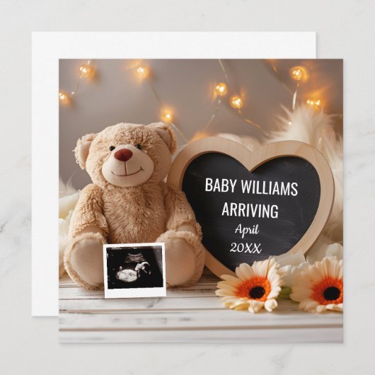 Gerberas Baby Aankondiging Social Media (Voorkant / Achterkant)