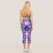 Gerberas Capri Leggings Belles couleurs Fleurs (Verso)