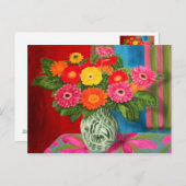 gerberas daisy Bouquet Briefkaart (Voorkant / Achterkant)