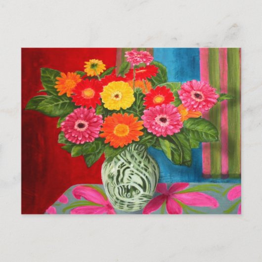 gerberas daisy Bouquet Briefkaart (Voorkant)