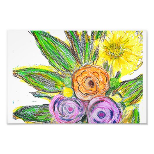 Gerberas Daisy Foto Afdruk (Voorkant)