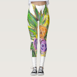 Gerberas Daisy Leggings