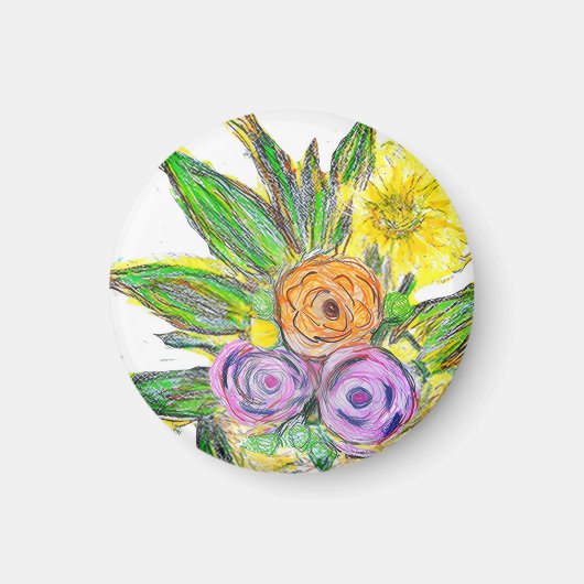 Gerberas Daisy Magneet (Voorkant)