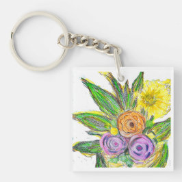 Gerberas Daisy Sleutelhanger