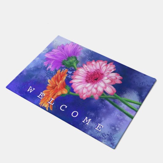 Gerberas Deurmat - Welkom (Schuin)