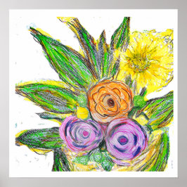 Gerbera's Madeliefje Poster