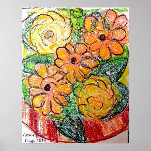 Gerberas Poster (Voorkant)