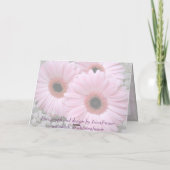 Gerberas rose - Carte Anniversaire (Dos)