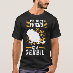 Gerbil is mijn vriend Desert Rat Rodent Gerbil T-shirt