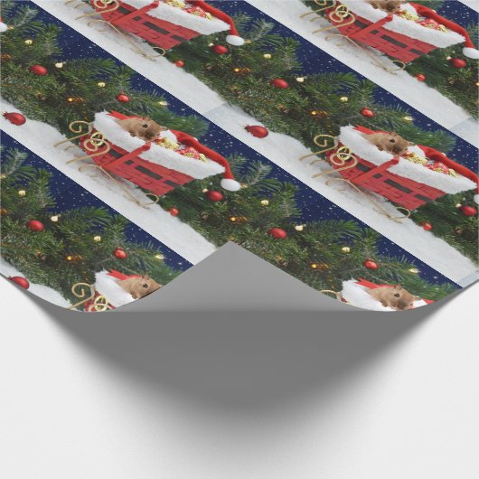 Gerbil Kerstmis Cadeaupapier (Hoek)