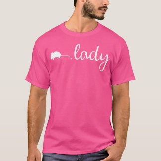 Gerbil Lady voor Vrouwen Meisje Gnawer Pet Mouse T-shirt