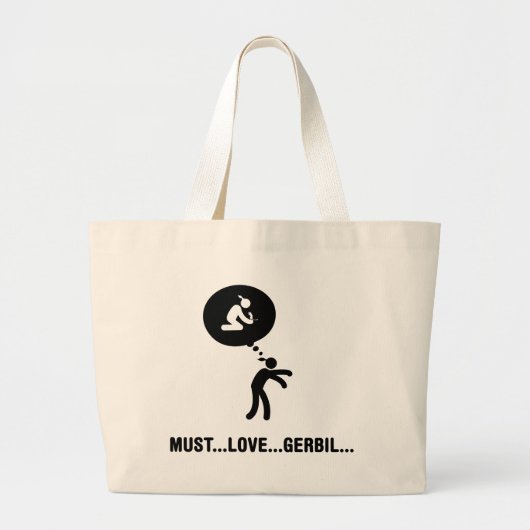 Gerbil Lover Grote Tote Bag (Voorkant)