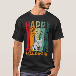 Gerbil Meisjes Jongens Retro Stijl Halloween Diner T-shirt