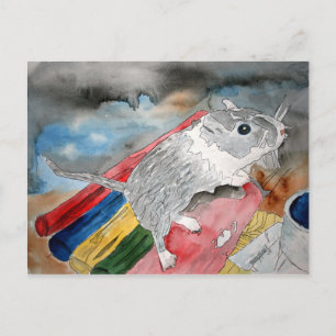 GERBIL PIJNDIEREND briefkaart