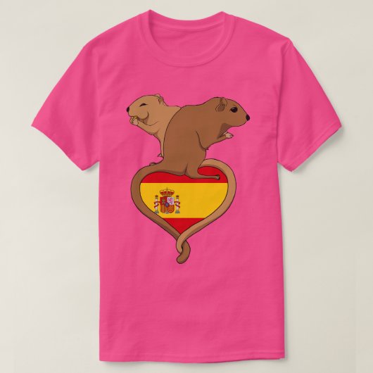 Gerbil Spanje licht T-shirt (Design voorkant)