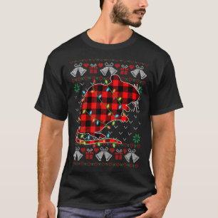Gerbil Xmas licht lustig kerstkeukenliefhebber T-shirt