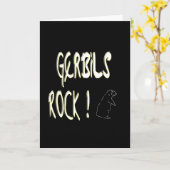 Gerbils Rock ! Carte de vœux (Fleur jaune)