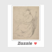 Gerbrand van den Eeckhout - Sleeping Girl Sticker (Vel)
