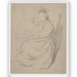 Gerbrand van den Eeckhout - Sleeping Girl Sticker