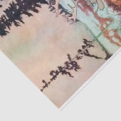 Gerda en de rendiervis, sneeuwkoningin Fairy Tale Tissuepapier (Detail)