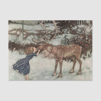 “Gerda kust het rendier” door Edmund Dulac Tissuepapier