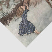 “Gerda kust het rendier” van Edmund Dulac Tissuepapier (Detail)