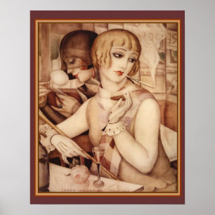 Gerda & Lili #1 Art Deco Afdrukken 16 x 20 Poster