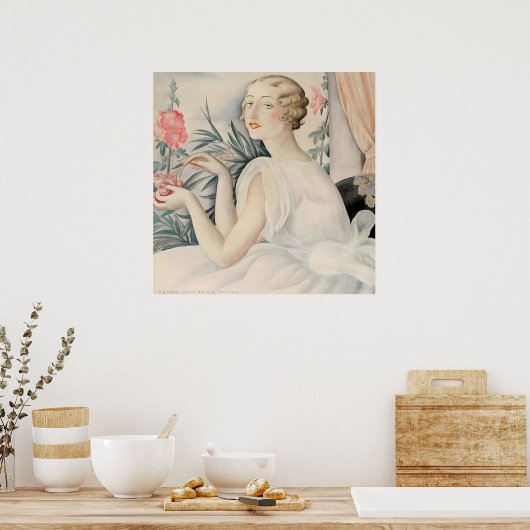 Gerda Wegener - Portrait d'une femme, Art Déco (Cuisine)