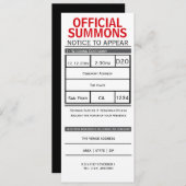 GERECHTELIJKE RAMPENBERICHT OM EEN NIEUWWBURGING T KAART (Voorkant / Achterkant)