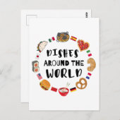 Gerechten over de hele wereld briefkaart (Voorkant / Achterkant)