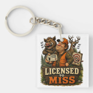 Gerechtigd om te missen sleutelhanger