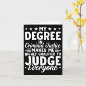 Gerechtigheid Afstuderen Mijn diploma Strafrecht Kaart (Gele Bloem)