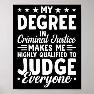 Gerechtigheid Afstuderen Mijn diploma Strafrecht Poster