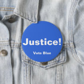 Gerechtigheid! Button, STEMMING BLUE Button (In situ)