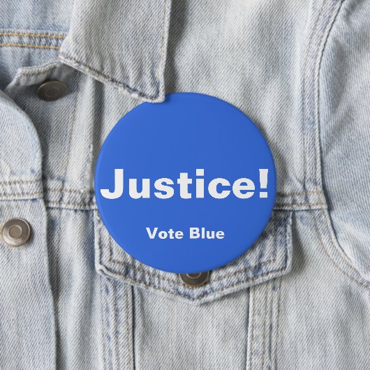 Gerechtigheid! Button, STEMMING BLUE Button (In situ)