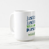 Gerechtigheid, Gerechtigheid, zult u streven naar Koffiemok (Voorkant links)
