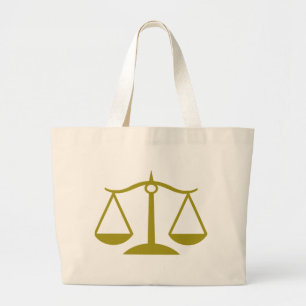 Gerechtigheid - Goud Grote Tote Bag