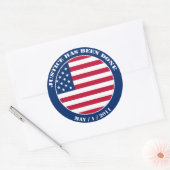 Gerechtigheid is geschied Sticker (Envelop)