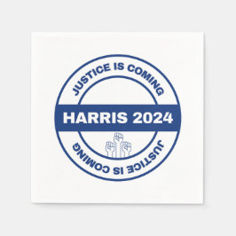 Gerechtigheid komt eraan | Kamala Harris Walz Verk Servet