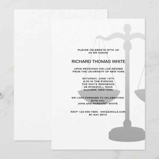 Gerechtigheid schalen U kiest achtergrondkleuruitn Kaart (Voorkant / Achterkant)